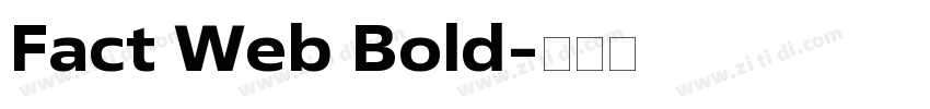 Fact Web Bold字体转换